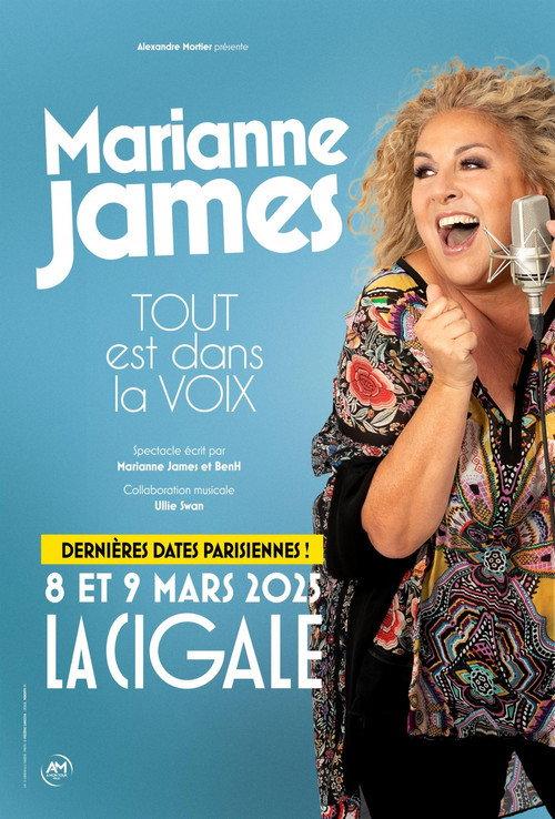 Marianne James : tout est dans la voix 2025 official movie poster