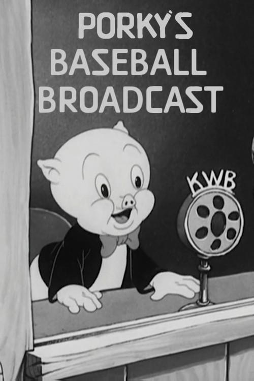 Porky's Baseball Broadcast 1940 official movie poster