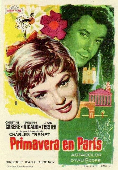 Springtime in Paris 1957 official movie poster