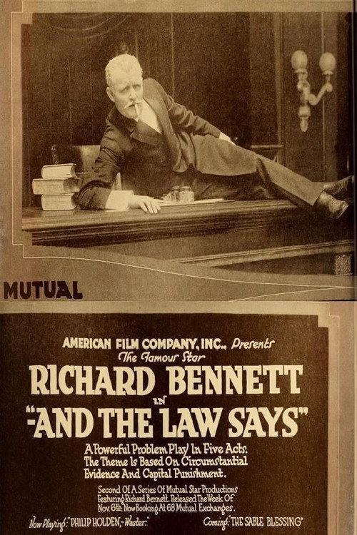 And the Law Says 1916 official movie poster