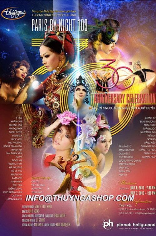 Paris by Night 109: 30th Anniversary Celebration 2013 official movie poster