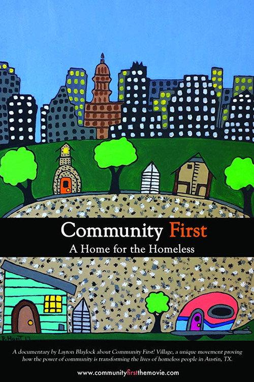 Community First, A Home for the Homeless 2019 official movie poster