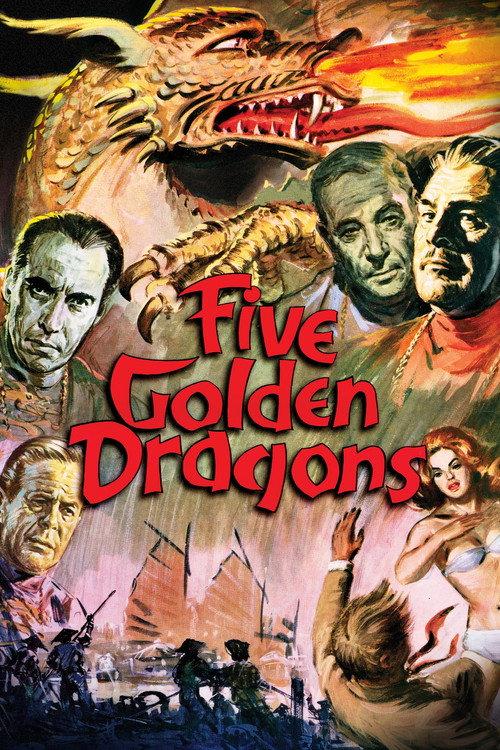 Five Golden Dragons 1967 official movie poster