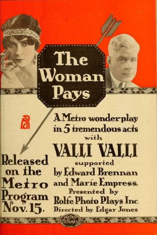 The Woman Pays 1915 official movie poster