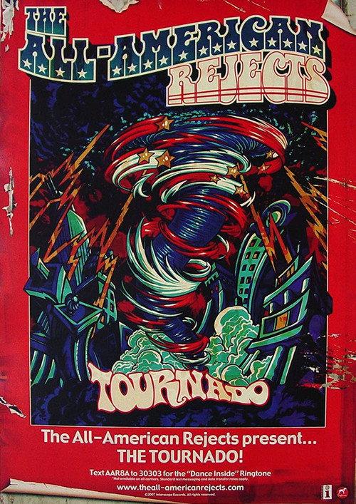 The All-American Rejects: Tournado 2007 official movie poster