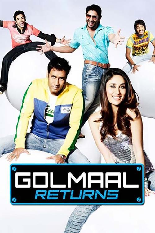 Golmaal Returns 2008 official movie poster