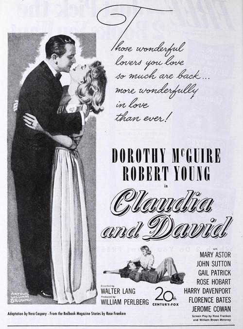 Claudia and David 1946 official movie poster