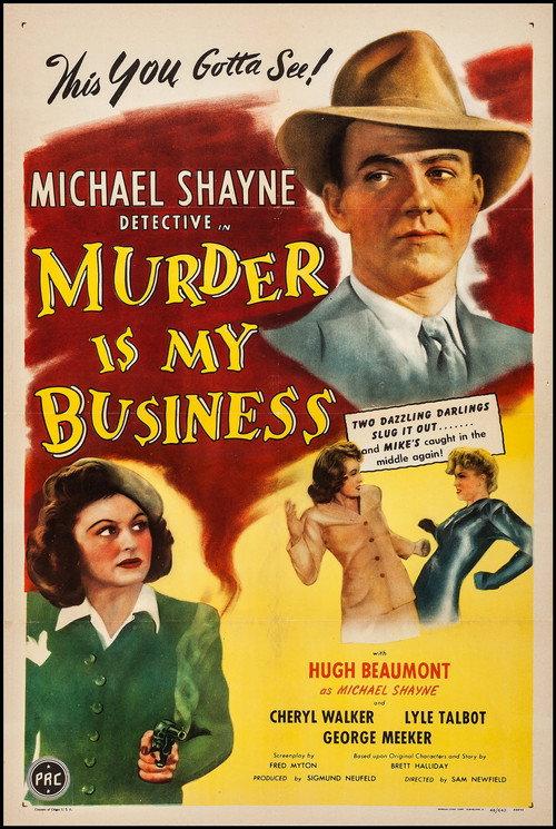 Murder Is My Business 1946 official movie poster