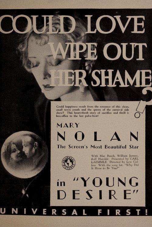 Young Desire 1930 official movie poster