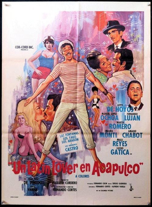 Un Latin lover en Acapulco 1967 official movie poster