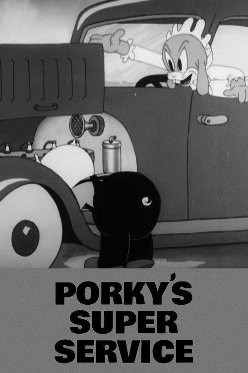 Porky's Super Service 1937 official movie poster