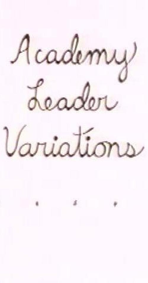 Academy Leader Variations 1987 official movie poster