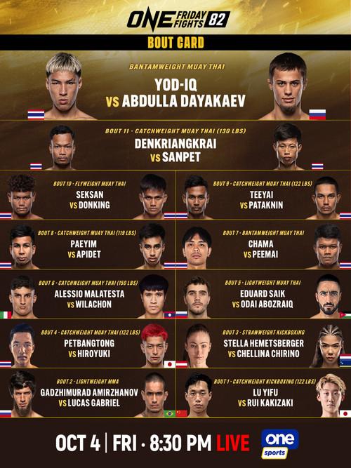 ONE Friday Fights 82: Yod-IQ vs. Dayakaev 2024 official movie poster