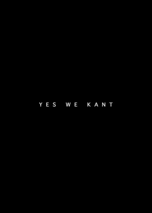 Yes We Kant 2017 official movie poster