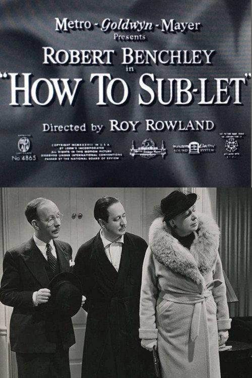 How to Sub-Let 1939 official movie poster