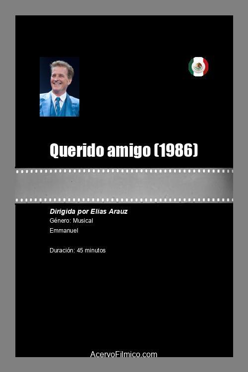 Querido amigo 1986 official movie poster