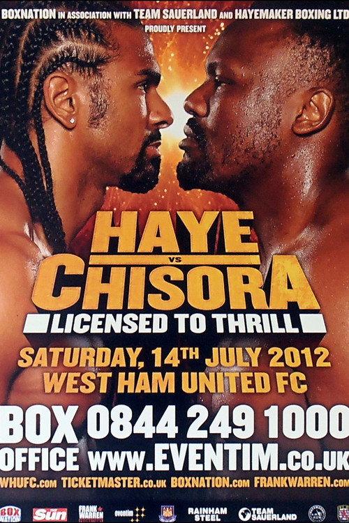 David Haye vs. Derek Chisora 2012 official movie poster