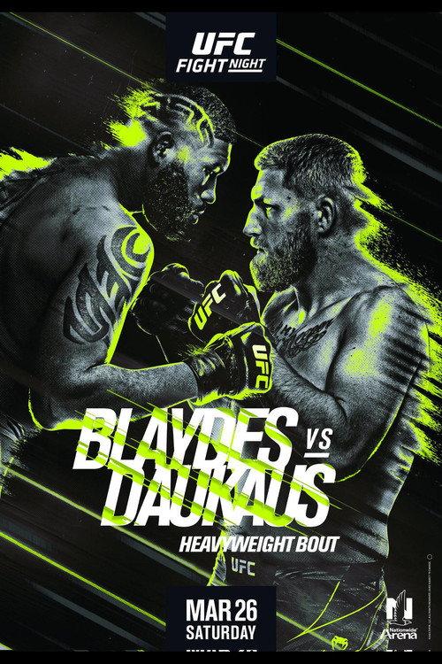UFC on ESPN 33: Blaydes vs. Daukaus 2022 official movie poster
