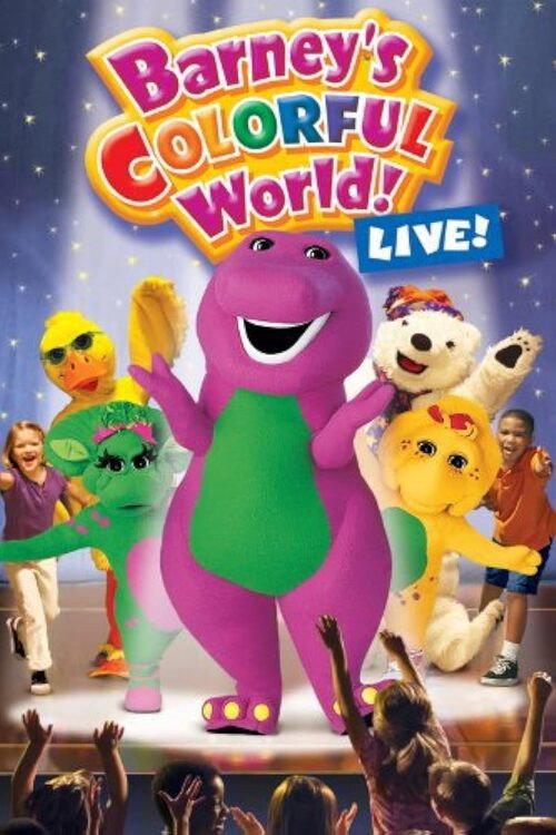 Barney's Colorful World, Live! 2004 official movie poster