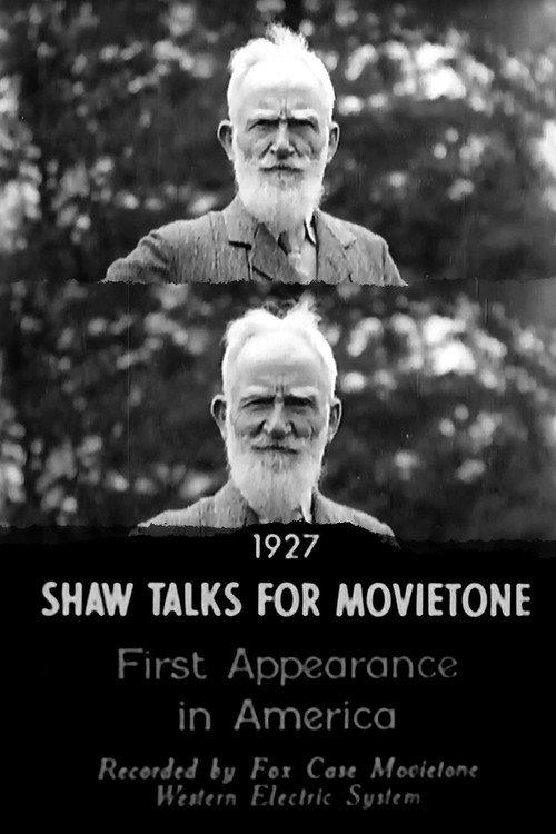 Shaw Talks for Movietone News 1928 official movie poster