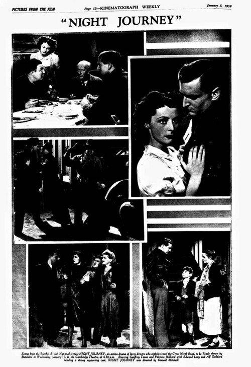 Night Journey 1938 official movie poster