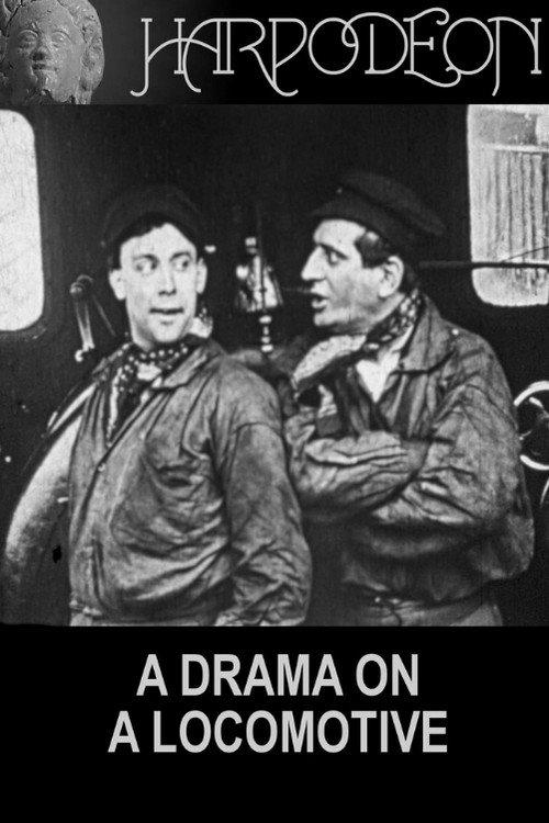 A Drama on a Locomotive 1910 official movie poster