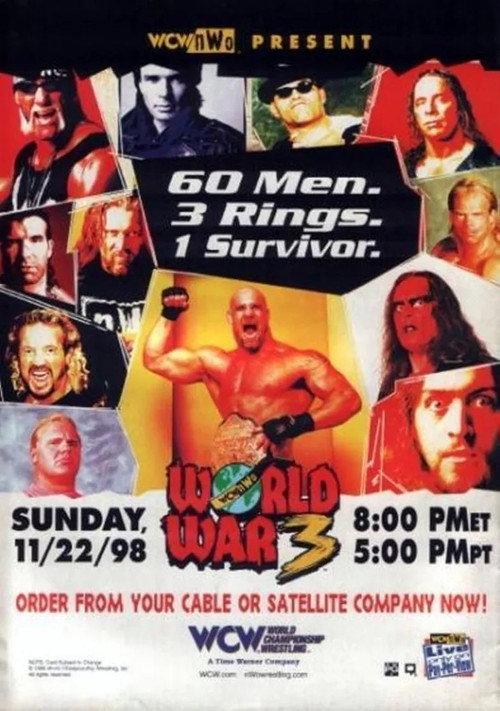 WCW World War 3 1998 1998 official movie poster