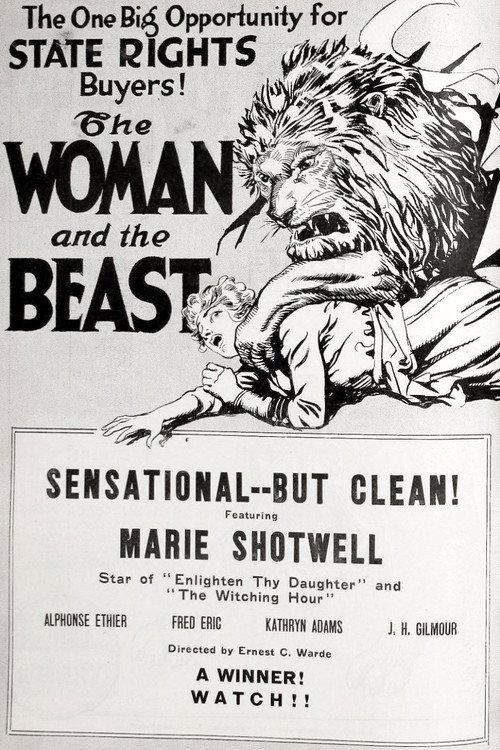 The Woman and the Beast 1917 official movie poster