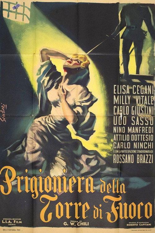 La prigioniera della torre di fuoco 1953 official movie poster