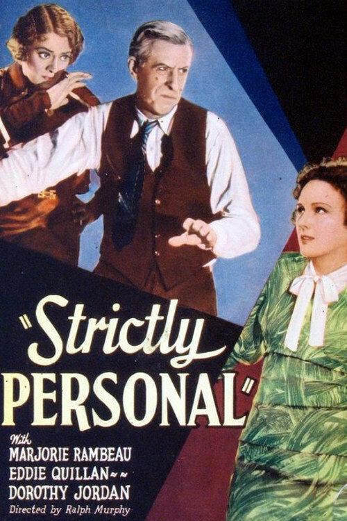 Strictly Personal 1933 official movie poster
