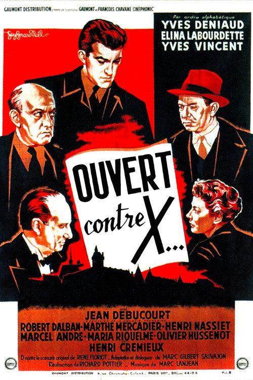 The Case Against X 1952 official movie poster