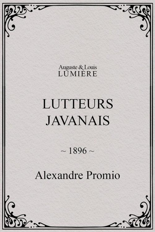 Lutteurs javanais 1896 official movie poster