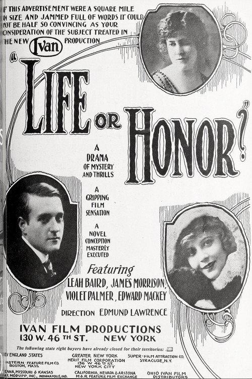 Life or Honor? 1918 official movie poster