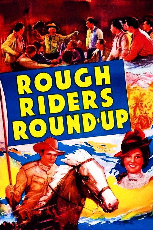 Rough Riders' Round-up 1939 official movie poster