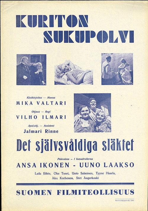 Kuriton sukupolvi 1937 official movie poster