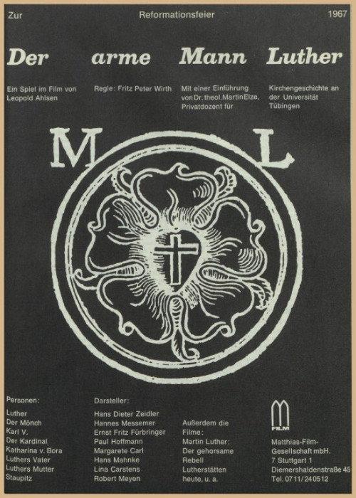 Der arme Mann Luther 1965 official movie poster