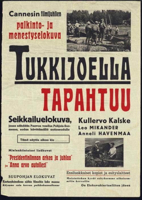Tukkijoella tapahtuu 1950 official movie poster