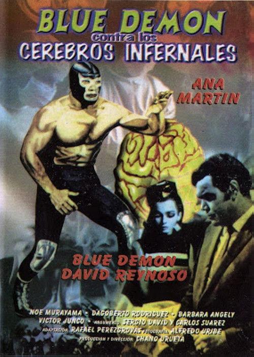 Blue Demon vs. the Infernal Brains 1968 official movie poster