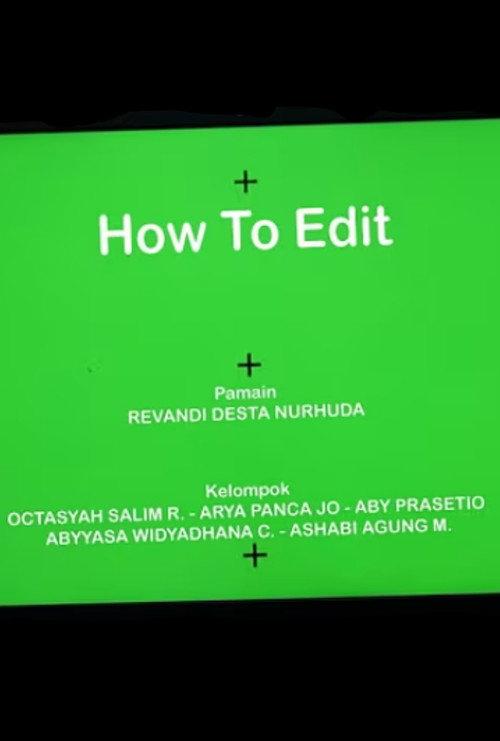 HOW TO EDIT  official movie poster