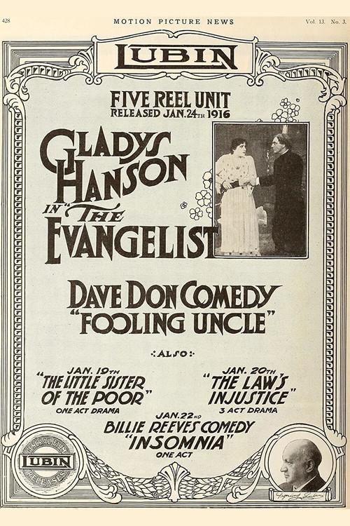 The Evangelist 1916 official movie poster