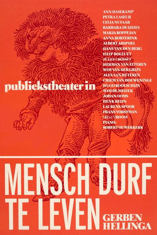 Mensch Durf Te Leven 1980 official movie poster