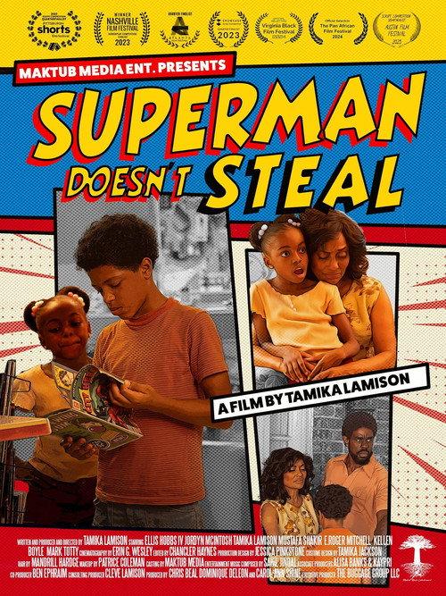 Superman Doesn't Steal 2024 official movie poster