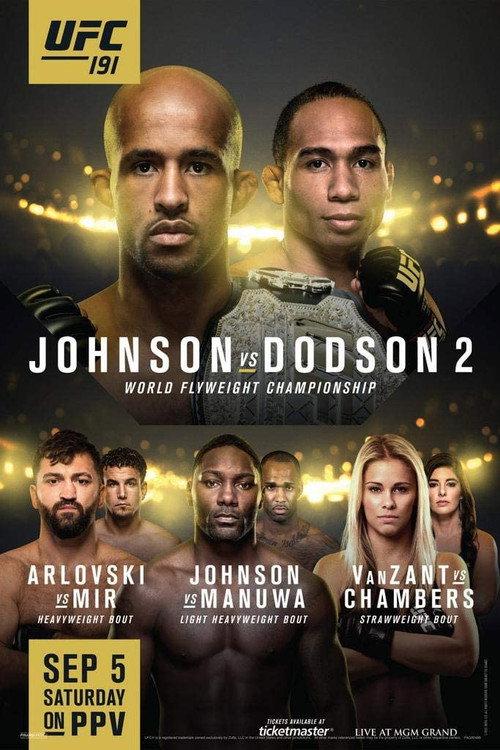 UFC 191: Johnson vs. Dodson 2 2015 official movie poster