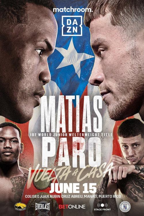 Subriel Matias vs. Liam Paro 2024 official movie poster