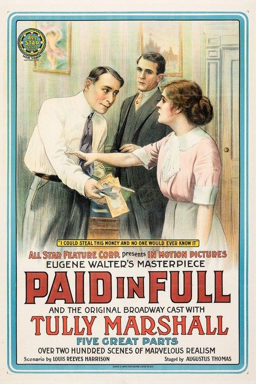 Paid in Full 1914 official movie poster