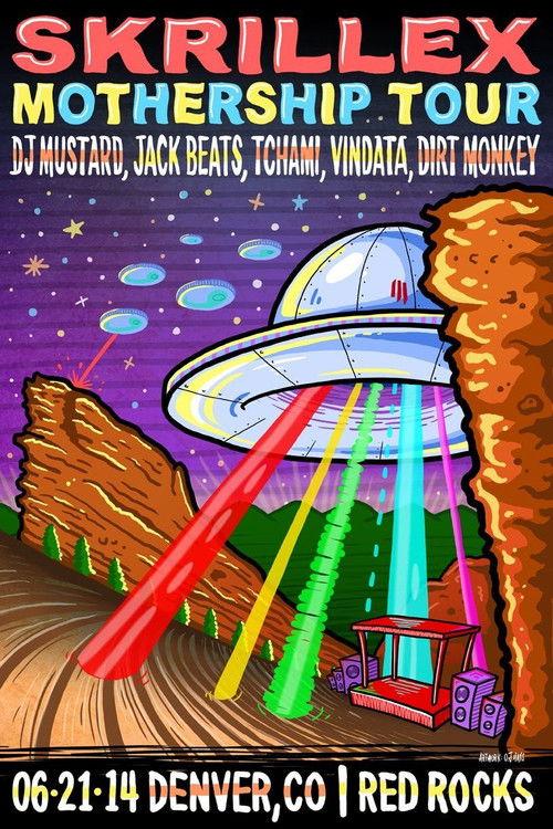 Skrillex - Live @ Red Rocks Amphitheatre 2014 official movie poster