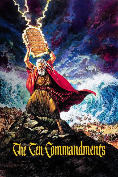 The Ten Commandments 1956 official movie poster