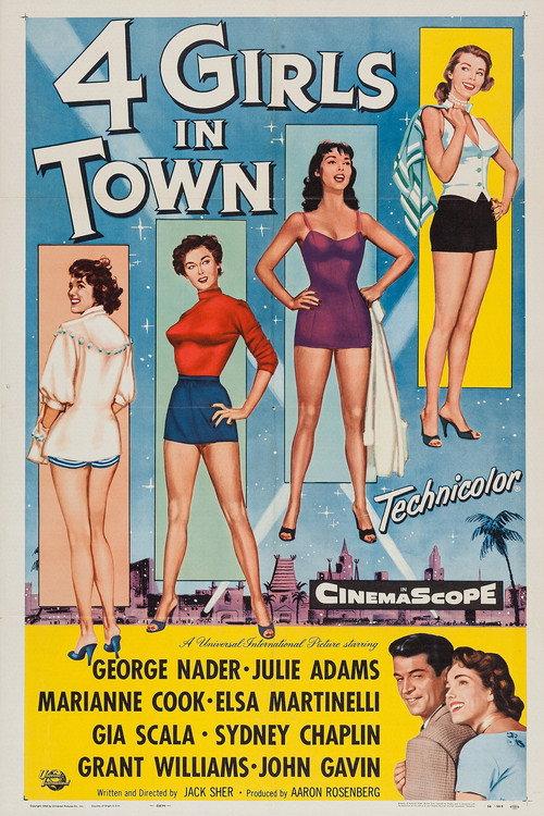 Four Girls in Town 1957 official movie poster