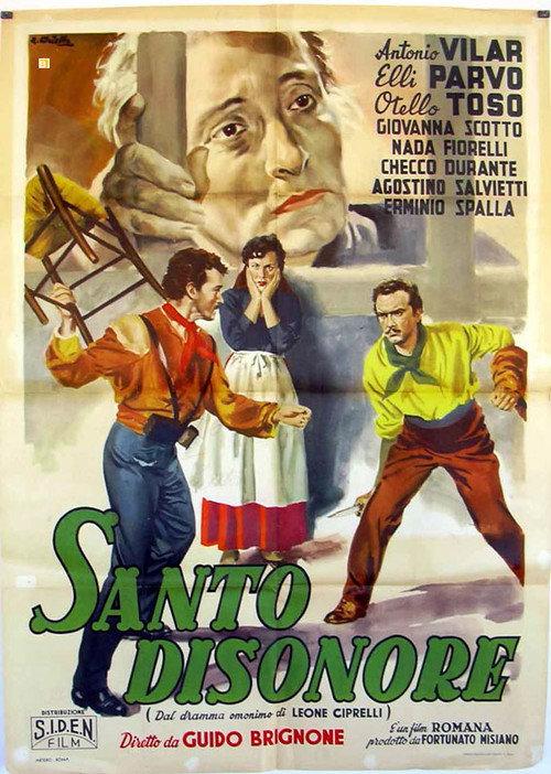 Santo disonore 1950 official movie poster
