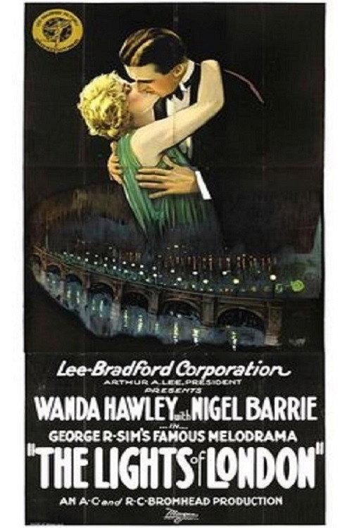 Lights of London 1924 official movie poster